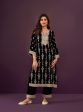 Mulmul Velvet Sade Purple Kurta With Mulmul Velvet Sade Purple Pant Hot on Sale