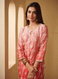 Mulmul Cupro Silk Nurvi Pink Kurta With Nurvi Pink Garara Hot on Sale