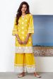 Mulmul Cotton Sunkissed Kurta with Sunkissed Palazzo Cheap