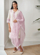 Mulmul Organza Gillian Lilac Kurta With Cotton Gillian Lilac Pant Discount