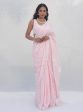 Mulmul Cotton Chikli Pink Saree Online now