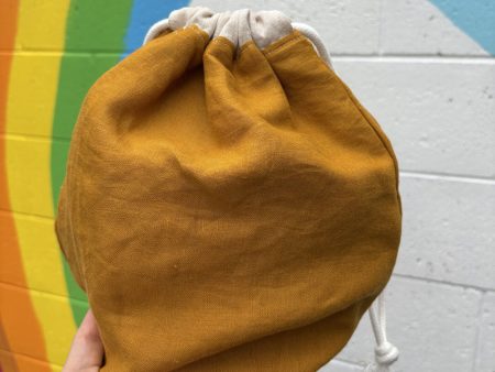 Nothing New Project Bag - Mustard Birds For Discount