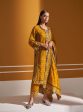 Mulmul Wool Tate Mustard Kurta With Mulmul Wool Tate Mustard Pant Online