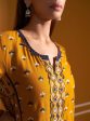 Mulmul Wool Tate Mustard Kurta With Mulmul Wool Tate Mustard Pant Online