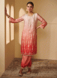 Mulmul Cupro Silk Tiya Pink Kurta With Tiya Pink Pant Cheap