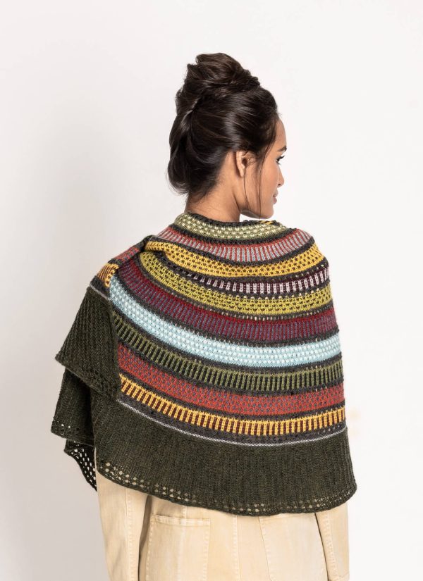 14 Colour Woolstok Light Shawl - Woolstok Printed Pattern Online now