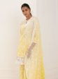 Mulmul Cotton Tista Yellow Kurta With Tista Yellow Palazzo Online Sale