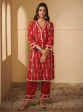 Mulmul Cotton Beki Red Kurta With Beki Red Pant Online Hot Sale