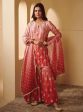 Mulmul Cupro Silk Nurvi Pink Kurta With Nurvi Pink Garara Hot on Sale