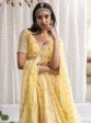 Mulmul Organza Madhvi Yellow Lehenga Online now