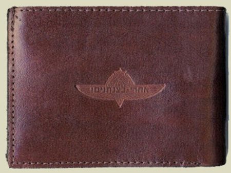 Israel IDF Jump Wings Army Leather Wallet - Paratroopers Hot on Sale