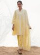 Mulmul Cotton Santona Yellow Kurta With Santona Yellow Pant For Discount