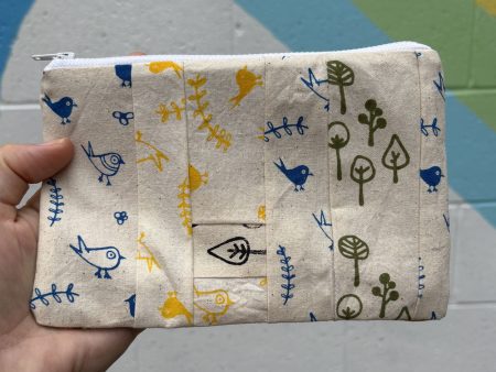 Nothing New Zip Pouch - Bitty Birds Online now