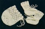 Versailles Border Bonnet and Booties For Discount