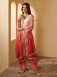 Mulmul Cupro Silk Sidra Pink Kurta With Sidra Pink Pant Hot on Sale