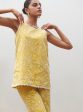 Mulmul Cotton Gardenia Yellow Co-ord Set Hot on Sale