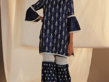 Japanese Silk Caia Kurta With Caia pyajama Fashion