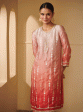 Mulmul Cupro Silk Tiya Pink Kurta With Tiya Pink Pant Cheap