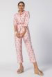 Mulmul Supima Cotton Caille Pink Top With Caille Pink Pant For Sale