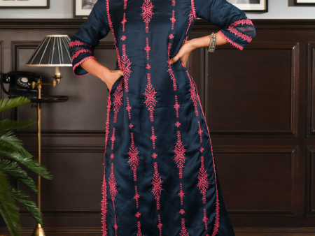 Japanese Silk Dita Kurta with Dita pyajamas Cheap