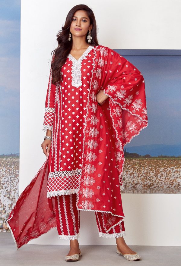 Mulmul Cotton Daydream Kurta With Daydream pyajama Online