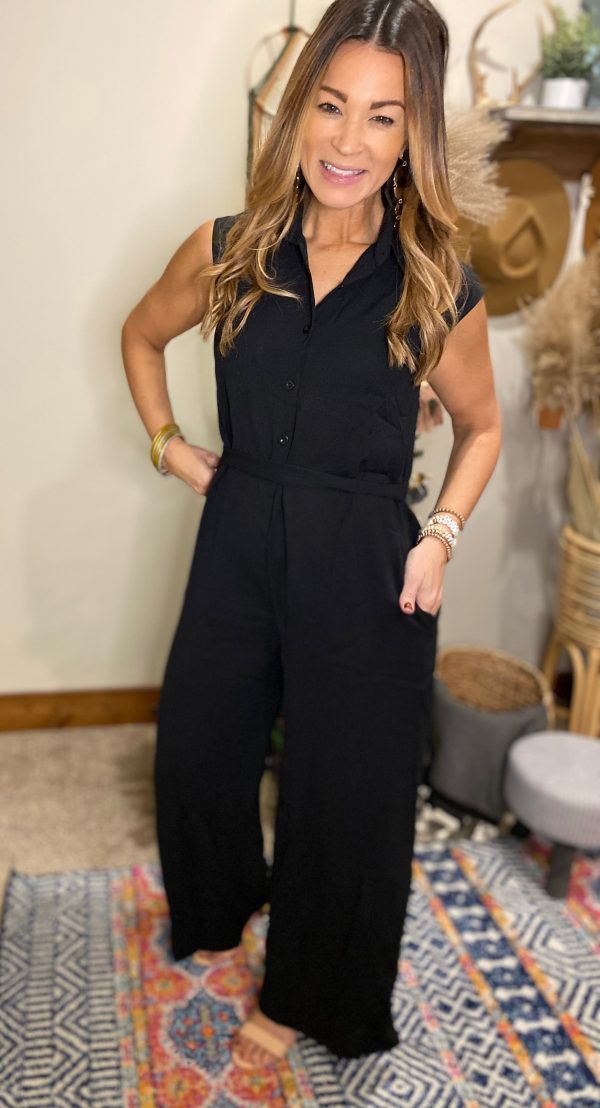 Henson black jumpsuit  Holiday collection 2 Discount