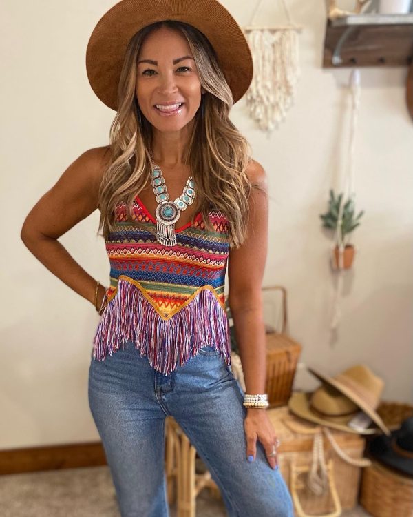 Fay fringe top  concert outfit  heading to Nashville Sale