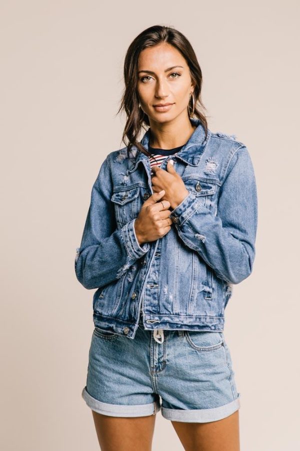 For Keeps Denim Jacket Hot on Sale