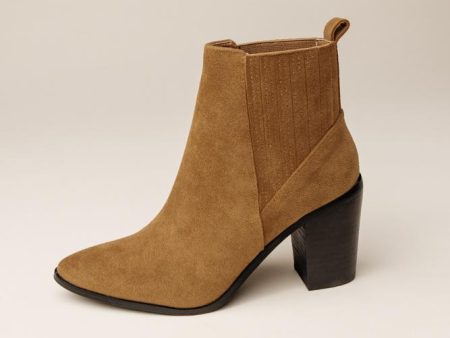 Lucy Ankle Booties in Brown Online Sale