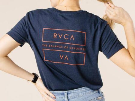 The Balance of Opposites RVCA Graphic Tee in Navy Online