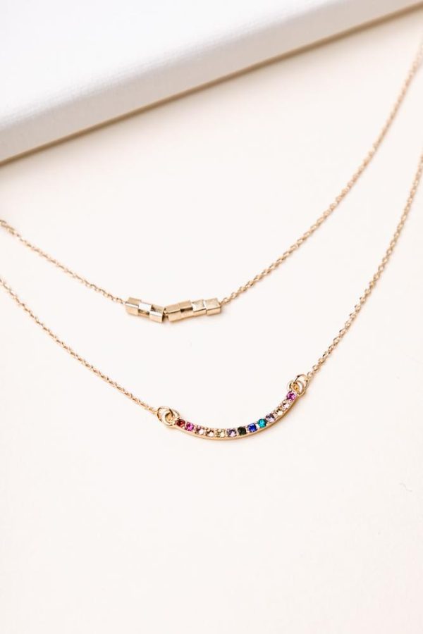 Layered Bling Necklace Hot on Sale