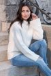 Camila Funnel Neck Sweater in Ivory Hot on Sale