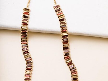 Rees Jewel Necklace in Red Online