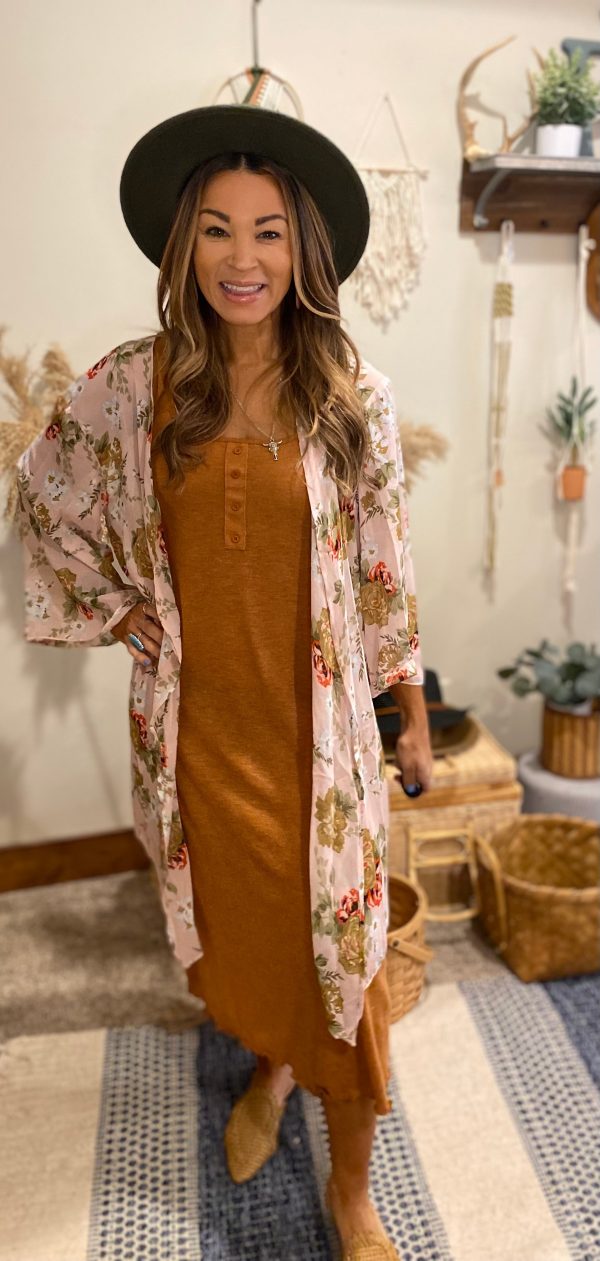 Janna floral kimono Hot on Sale