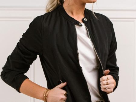 Aubrey Moto Jacket in Black For Discount