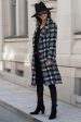 London Plaid Coat in Black - FINAL SALE Sale