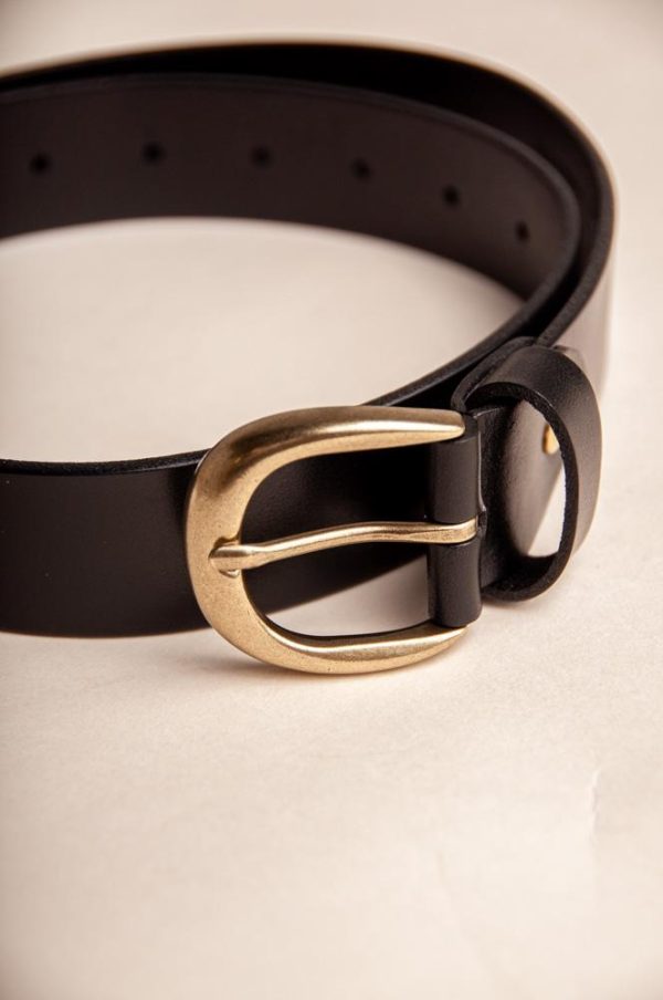 Ray Leather High-Waist Belt in Black Supply