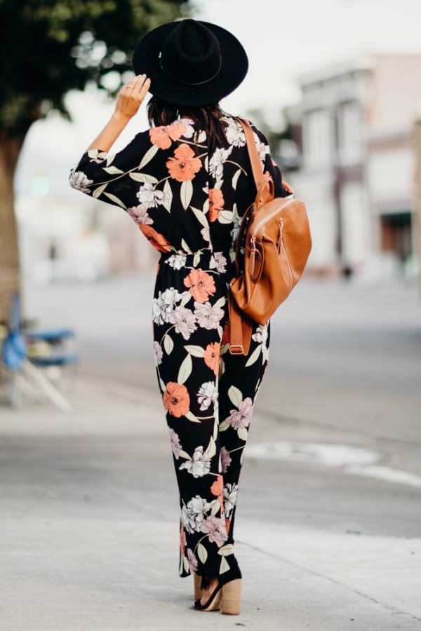 Hepburn Floral Jumpsuit - FINAL SALE Fashion