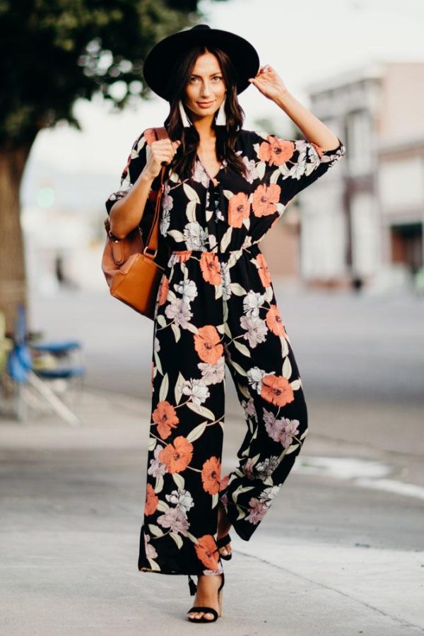 Hepburn Floral Jumpsuit - FINAL SALE Fashion