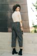 Lush High Waist Plaid Culottes Online now