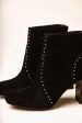 Lindsey Studded Booties in Black For Cheap