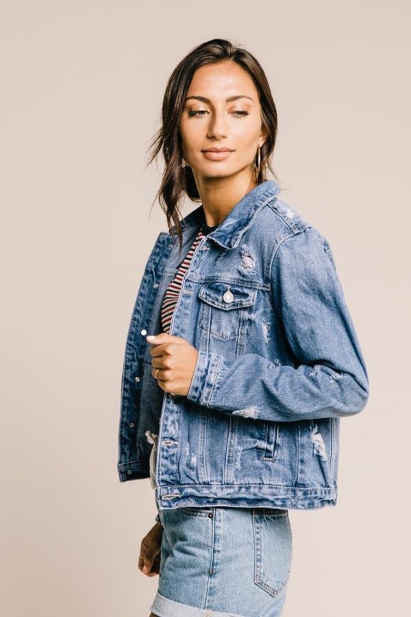 For Keeps Denim Jacket Hot on Sale