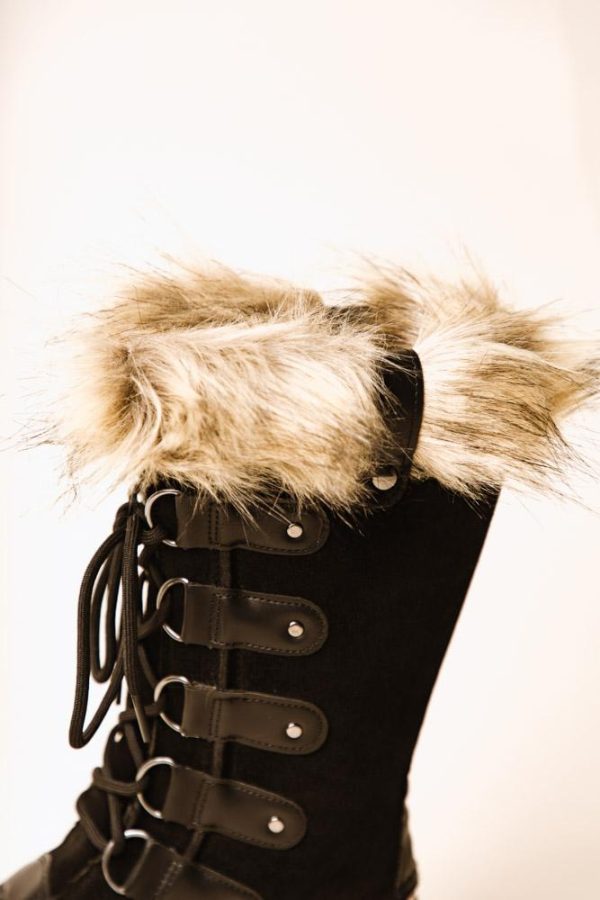 North Genuine Suede Leather Fur Boots Online Sale