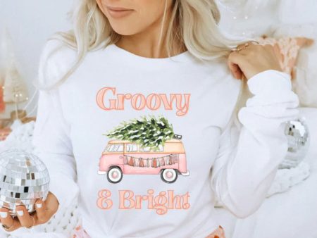 Groovy and Bright Christmas pullover on Sale