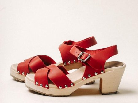 MIA Gertrude Clogs in Red Online now