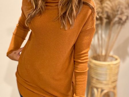 Megan camel pullover   sweater For Sale