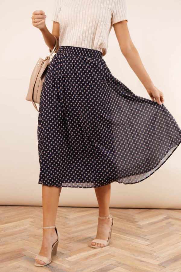 Whitney Polka Dot Skirt-FINAL SALE Supply