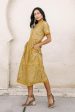 Grace Lace Dress in Mustard For Sale