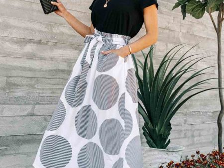 Gina Printed Midi Skirt For Sale