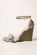 Donya Wedges in Snake Print - FINAL SALE For Sale